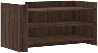 vidaXL Couchtisch Braun Eichen-Optik 100x50x50 cm Holzwerkstoff 848352