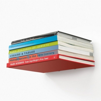Umbra Wall Display Conceal Bücherhalter Klein, Bücherstütze, Bücherregal, Buchstütze, Buchhalter, Metall, Silber, 330638560