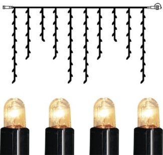 System Expo Eisregen-Lichterkette 2x1m 100 Leuchtmittel warmweiß, IP44