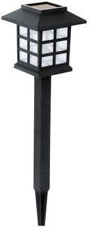 LED Solarleuchte, schwarz, Laterne, Höhe 38 cm