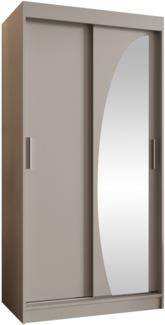 Kleiderschrank Waluri 100 cm (Farbe: Cashmere, mit zwei Schubladen)
