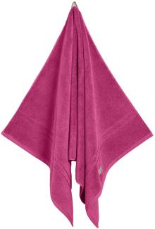 GANT Duschtuch - Premium Towel, Frottee, Bio-Baumwolle, Logo, uni Pink 70x140cm