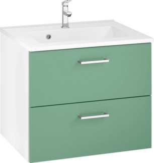 welltime Waschbeckenunterschrank Ribera Badmöbel, Waschtisch inkl. Waschbecken, Breite 60 cm