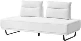 Sofa 3-Sitzer FAXEN Stoff Weiß