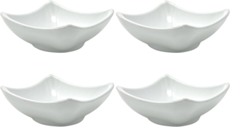 4x Dipschalen Melamin Set Weiß 754 Snackschale Servierschale Klein Mini Saucenschälchen Soja