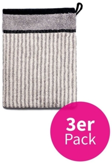 grace grand spa Waschlappen Classic (3-tlg), mit Streifen-Muster