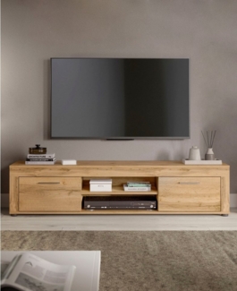 INOSIGN Lowboard Aosta, Breite 160 cm, in verschiedenen Farbausführungen, mit 2 Klappen und 2 offenen Fächern, TV-Board, Mediaboard, TV-Möbel