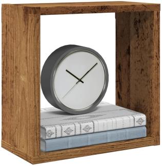 vidaXL Würfel-Wandregale 6 Stk. Altholz-Optik 30x15x30 Holzwerkstoff 856578