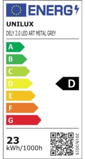 Unilux Deckenfluter Dely Articule 2.0 400153697 LED grau