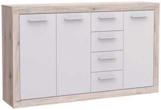 Newroom Kommode Toshio, Kommode Sandeiche Modern Sideboard Highboard Wohnzimmer