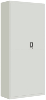 vidaXL Aktenschrank Hellgrau 90x40x200 cm Stahl 339761