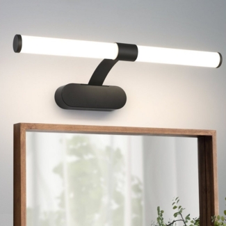 ZMH LED Spiegelleuchte 40CM - Spiegellampe 6W Schlafzimmer, Augenschutz, Einfache Installtion, LED fest integriert, Neutralweiß, 4000K lampe Weiß Wandleuchte für Keller