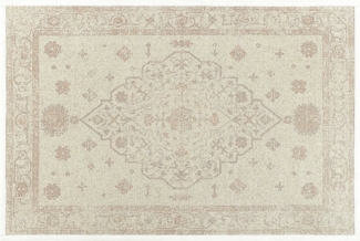 Mirabeau Badematte Badematte Selorin creme/rosé, Höhe 60.0 mm, 100% Baumwolle
