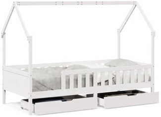 vidaXL Kinderbett mit Schubladen 80x200 cm Massivholz Kiefer 3302036
