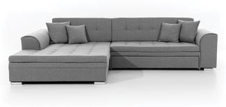 ELTAP 'Sorento', Ecksofa, Eckcouch, Grau, 78 x 194 x 296 cm, Links