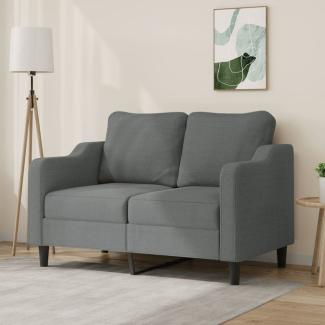 vidaXL 2-Sitzer-Sofa Dunkelgrau 120 cm Stoff