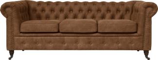 Home affaire Chesterfield-Sofa Aarburg, aufwändige Knopfheftung und Ziernägel im Chesterfield-Design