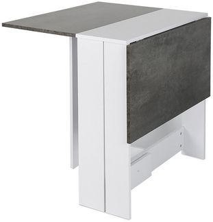 JEOBEST Esstisch Esszimmertische, Klappbarer Küchentisch für 2 - 4 Personen, (1 Tisch), Weiß-Grau 103 x 76 x 73.5 cm