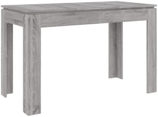 vidaXL Esstisch Grau Sonoma 120x60x76 cm Holzwerkstoff 815388