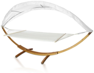 Clanmacy Hängemattengestell Hängematten mit Gestell Hängematte Gartenliege Hammock 415cm, 2 Personen, mit Gestell XXL, Tragkraft 200 kg