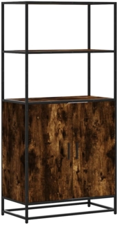 vidaXL Highboard Räuchereiche 68x35x139 cm Holzwerkstoff und Metall 849051