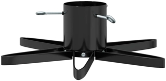 vidaXL Weihnachtsbaumständer 1.73 Schwarz 49 x 49 x 15,5 cm Stahl 42019200