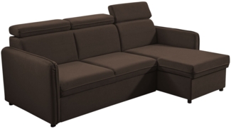 Ecksofa Brulpin Mini, Verstellbare Kopfstütze, Bettkasten, Schlaffunktion (Enjoy New 04)