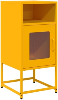 vidaXL Nachttisch Senfgelb 36x39x78 cm Kaltgewalzter Stahl 853413