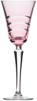 Rotweinglas Kristall Wave rosalin (24,8 cm)