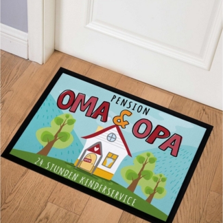 SpecialMe Fußmatte Fußmatte Geschenk Pension Oma und Opa Großeltern Geschenkidee, rechteckig