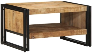 vidaXL Couchtisch 70x50x38 cm Raues Massivholz Mango 4102709