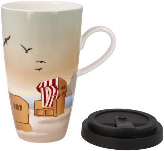 Goebel Künstlertasse mit Deckel Sunset Mood, Scandic Home, Fine Bone China, Bunt, 15 cm, 23102171