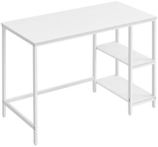 Vasagle Schreibtisch Computertisch, Bürotisch mit 2 Ablagen, 50 x 100 x 76 cm