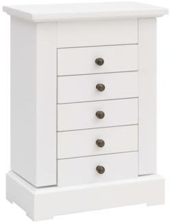 vidaXL Schmuckkasten mit Spiegel MDF 25 x 13,5 x 34 cm 245753