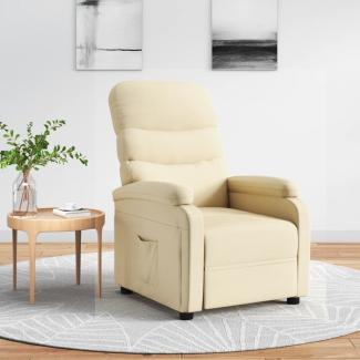 vidaXL Relaxsessel Creme Stoff 344899