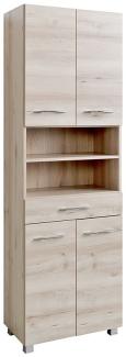 Hochschrank BERGAMO-03, Buche Iconic Nb, B x H x T ca.: 60 x 185 x 35cm