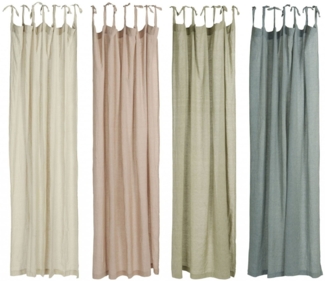 Laursen - Vorhang zum Binden 140x220cm Gardine rosa - 6680-07