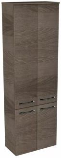 Lanzet Hochschrank 60 cm, Dunkelbraun