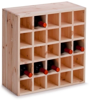 ZELLER Weinregal, Naturholz für 25 Flaschen