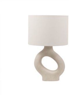 HOME DELUXE Große Tischlampe asymmetrisch LOLA - Beige