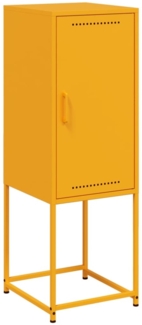 vidaXL Highboard Senfgelb 36x39x107 cm Stahl 846533