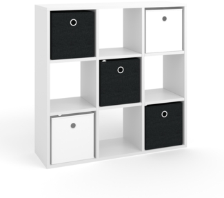 Vicco Raumteiler Weiß 82.8 x 82.8 cm, Hylda