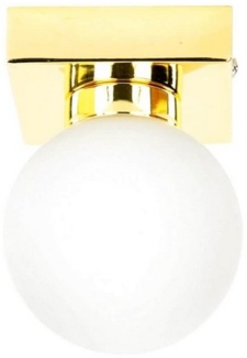 Licht-Erlebnisse Deckenleuchte STAR, ohne Leuchtmittel, Badleuchte in Gold Weiß Wand und Decke