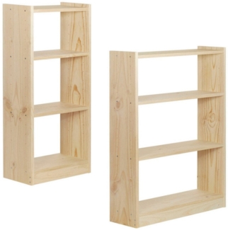 Astigarraga Kit Line Bücherregal Vollholzregal "Gala" Regalmodul mit 4 Ebenen in zwei Größen