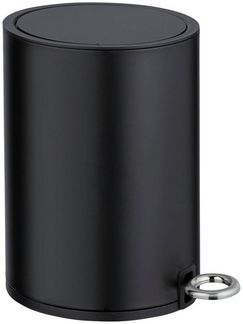 WENKO MONZA Kosmetikeimer 3 Liter, Schwarz matt, Easy Close