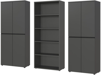 GERMANIA Büromöbel-Set Lemont, (3-tlg), Set bestehend aus 2 Aktenschränke 4042 und 1 Aktenregal 4235