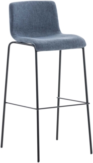 Barhocker Hoover Stoff 4-Fuß Gestell schwarz [301721]