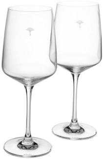 JOOP! Weinglas JOOP! LIVING - SINGLE CORNFLOWER Weißweinglas 2er Set, Glas