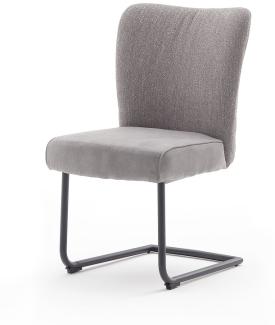 2er Set Schwingstuhl Santiago | Webstoff | grau
