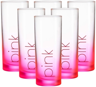 Ritzenhoff & Breker Flash Trinkglas 360 ml 6er Set - Pink - DS